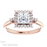 Princess Cut Forever One Moissanite Engagement Ring #GTJ1285-square-fo-r 1 Princess Cut Forever One Moissanite Engagement Ring #GTJ1285-square-fo-r