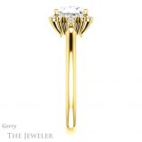 Princess Cut Forever One Moissanite Engagement Ring #GTJ1285-square-fo-y 3 Princess Cut Forever One Moissanite Engagement Ring #GTJ1285-square-fo-y