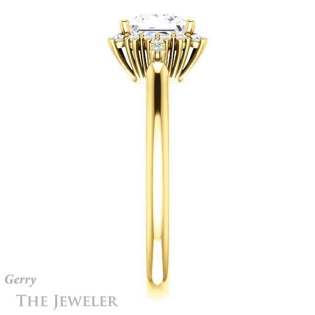 Princess Cut Forever One Moissanite Engagement Ring #GTJ1285-square-fo-y 3 Princess Cut Forever One Moissanite Engagement Ring #GTJ1285-square-fo-y