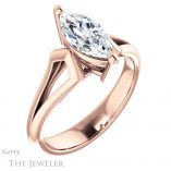 Marquise Cut Forever One Moissanite Engagement Ring #GTJ1289-marquise-fb-r 4 Marquise Cut Forever Brilliant Moissanite Engagement Ring #GTJ1289-marquise-fb-r