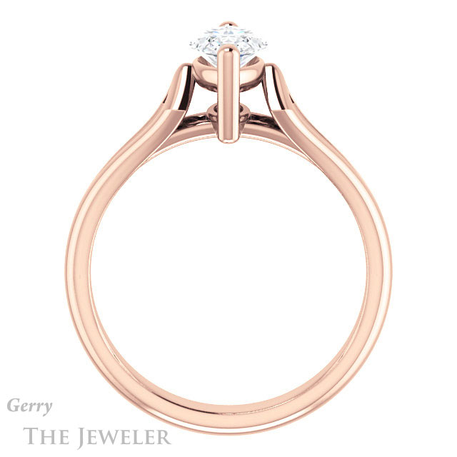 Marquise Cut Forever Brilliant Moissanite Engagement Ring #GTJ1289-marquise-fb-r