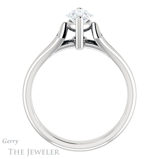 Marquise Cut Forever Brilliant Moissanite Engagement Ring #GTJ1289-marquise-fb-w