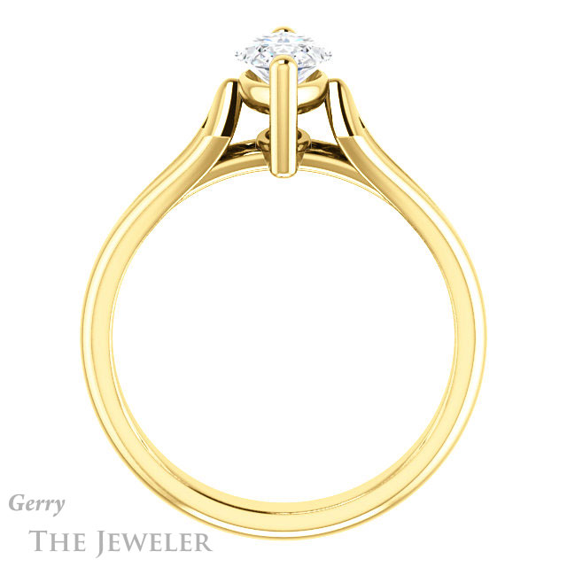 Marquise Cut Forever Brilliant Moissanite Engagement Ring #GTJ1289-marquise-fb-y
