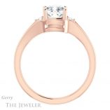 Cushion Cut Forever One Moissanite Engagement Ring #GTJ1292-cushion-fo-r
