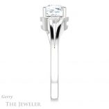 Cushion Cut Forever One Moissanite Engagement Ring #GTJ1292-cushion-fo-w