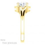 Oval Shaped Forever One Moissanite Engagement Ring #GTJ1292-oval-fo-y