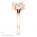 Pear Shaped Forever One Moissanite Engagement Ring #GTJ1292-pear-fb-r 3 Pear Shaped Forever Brilliant Moissanite Engagement Ring #GTJ1292-pear-fb-r