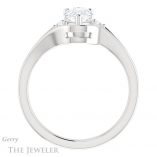 Pear Shaped Forever One Moissanite Engagement Ring #GTJ1292-pear-fb-w 2 Pear Shaped Forever Brilliant Moissanite Engagement Ring #GTJ1292-pear-fb-w