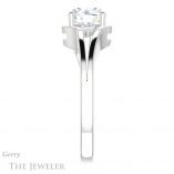 Round Cut Forever One Moissanite Engagement Ring #GTJ1292-round-fo-w 3 Round Cut Forever One Moissanite Engagement Ring #GTJ1292-round-fo-w