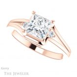 Princess Cut Forever One Moissanite Engagement Ring #GTJ1292-square-fo-r 5 Princess Cut Forever One Moissanite Engagement Ring #GTJ1292-square-fo-r