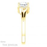 Princess Cut Forever One Moissanite Engagement Ring #GTJ1292-square-fo-y 3 Princess Cut Forever One Moissanite Engagement Ring #GTJ1292-square-fo-y