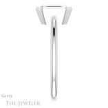 Emerald Cut Forever One Moissanite Engagement Ring #GTJ1293-emerald-fb-w 3 Emerald Cut Forever Brilliant Moissanite Engagement Ring #GTJ1293-emerald-fb-w