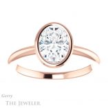 Oval Shaped Forever One Moissanite Engagement Ring #GTJ1293-oval-fo-r 1 Oval Shaped Forever One Moissanite Engagement Ring #GTJ1293-oval-fo-r