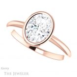Oval Shaped Forever One Moissanite Engagement Ring #GTJ1293-oval-fo-r 5 Oval Shaped Forever One Moissanite Engagement Ring #GTJ1293-oval-fo-r