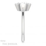 Oval Shaped Forever One Moissanite Engagement Ring #GTJ1293-oval-fo-w 3 Oval Shaped Forever One Moissanite Engagement Ring #GTJ1293-oval-fo-w