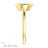 Pear Shaped Forever Brilliant Moissanite Engagement Ring #GTJ1293-pear-fb-y