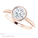 Round Cut Forever One Moissanite Engagement Ring #GTJ1293-round-fo-r 5 Round Cut Forever One Moissanite Engagement Ring #GTJ1293-round-fo-r