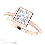 Princess Cut Forever One Moissanite Engagement Ring #GTJ1293-square-fo-r 5 Princess Cut Forever One Moissanite Engagement Ring #GTJ1293-square-fo-r