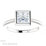 Princess Cut Forever One Moissanite Engagement Ring #GTJ1293-square-fo-w 1 Princess Cut Forever One Moissanite Engagement Ring #GTJ1293-square-fo-w