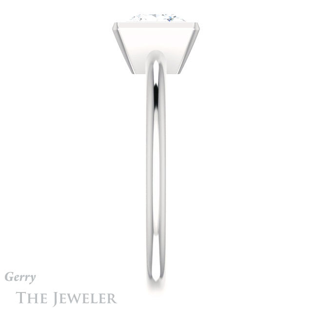Princess Cut Forever One Moissanite Engagement Ring #GTJ1293-square-fo-w 3 Princess Cut Forever One Moissanite Engagement Ring #GTJ1293-square-fo-w