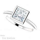Princess Cut Forever One Moissanite Engagement Ring #GTJ1293-square-fo-w 5 Princess Cut Forever One Moissanite Engagement Ring #GTJ1293-square-fo-w