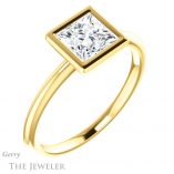 Princess Cut Forever One Moissanite Engagement Ring #GTJ1293-square-fo-y 4 Princess Cut Forever One Moissanite Engagement Ring #GTJ1293-square-fo-y