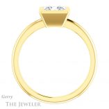 Princess Cut Forever One Moissanite Engagement Ring #GTJ1293-square-fo-y 2 Princess Cut Forever One Moissanite Engagement Ring #GTJ1293-square-fo-y