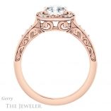 Cushion Cut Forever One Moissanite Engagement Ring #GTJ900-cushion-fo-r 2 Cushion Cut Forever One Moissanite Engagement Ring #GTJ900-cushion-fo-r