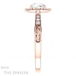 Cushion Cut Forever One Moissanite Engagement Ring #GTJ900-cushion-fo-r 3 Cushion Cut Forever One Moissanite Engagement Ring #GTJ900-cushion-fo-r