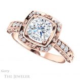 Cushion Cut Forever One Moissanite Engagement Ring #GTJ900-cushion-fo-r 5 Cushion Cut Forever One Moissanite Engagement Ring #GTJ900-cushion-fo-r