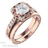 Cushion Cut Forever One Moissanite Engagement Ring #GTJ900-cushion-fo-r 6 Cushion Cut Forever One Moissanite Engagement Ring #GTJ900-cushion-fo-r
