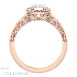 Emerald Cut Forever One Moissanite Engagement Ring #GTJ900-emerald-fb-r 2 Emerald Cut Forever Brilliant Moissanite Engagement Ring #GTJ900-emerald-fb-r