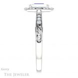 Emerald Cut Forever Brilliant Moissanite Engagement Ring #GTJ900-emerald-fb-w