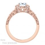 Oval Shaped Forever One Moissanite Engagement Ring #GTJ900-oval-fo-r 2 Oval Shaped Forever One Moissanite Engagement Ring #GTJ900-oval-fo-r
