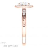 Oval Shaped Forever One Moissanite Engagement Ring #GTJ900-oval-fo-r 3 Oval Shaped Forever One Moissanite Engagement Ring #GTJ900-oval-fo-r