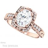 Oval Shaped Forever One Moissanite Engagement Ring #GTJ900-oval-fo-r 5 Oval Shaped Forever One Moissanite Engagement Ring #GTJ900-oval-fo-r