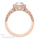 Round Cut Forever One Moissanite Engagement Ring #GTJ900-round-fo-r 2 Round Cut Forever One Moissanite Engagement Ring #GTJ900-round-fo-r