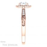 Round Cut Forever One Moissanite Engagement Ring #GTJ900-round-fo-r 3 Round Cut Forever One Moissanite Engagement Ring #GTJ900-round-fo-r