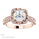 Princess Cut Forever One Moissanite Engagement Ring #GTJ900-square-fo-r 1 Princess Cut Forever One Moissanite Engagement Ring #GTJ900-square-fo-r