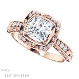 Princess Cut Forever One Moissanite Engagement Ring #GTJ900-square-fo-r 5 Princess Cut Forever One Moissanite Engagement Ring #GTJ900-square-fo-r