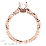 Emerald Cut Forever One Moissanite Engagement Ring #GTJ901-emerald-fb-r 2 Emerald Cut Forever Brilliant Moissanite Engagement Ring #GTJ901-emerald-fb-r