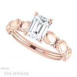 Emerald Cut Forever One Moissanite Engagement Ring #GTJ901-emerald-fb-r 5 Emerald Cut Forever Brilliant Moissanite Engagement Ring #GTJ901-emerald-fb-r