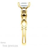 Emerald Cut Forever Brilliant Moissanite Engagement Ring #GTJ901-emerald-fb-y