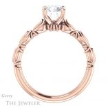 Round Cut Forever One Moissanite Engagement Ring #GTJ901-round-fo-r 2 Round Cut Forever One Moissanite Engagement Ring #GTJ901-round-fo-r
