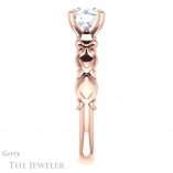 Round Cut Forever One Moissanite Engagement Ring #GTJ901-round-fo-r 3 Round Cut Forever One Moissanite Engagement Ring #GTJ901-round-fo-r