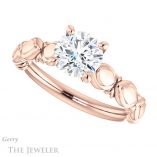 Round Cut Forever One Moissanite Engagement Ring #GTJ901-round-fo-r 5 Round Cut Forever One Moissanite Engagement Ring #GTJ901-round-fo-r