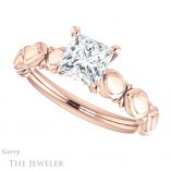 Princess Cut Forever One Moissanite Engagement Ring #GTJ901-square-fo-r