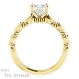 Princess Cut Forever One Moissanite Engagement Ring #GTJ901-square-fo-y 2 Princess Cut Forever One Moissanite Engagement Ring #GTJ901-square-fo-y