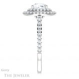 Cushion Cut Forever One Moissanite Engagement Ring #GTJ903-cushion-fo-w