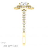Cushion Cut Forever One Moissanite Engagement Ring #GTJ903-cushion-fo-y 3 Cushion Cut Forever One Moissanite Engagement Ring #GTJ903-cushion-fo-y